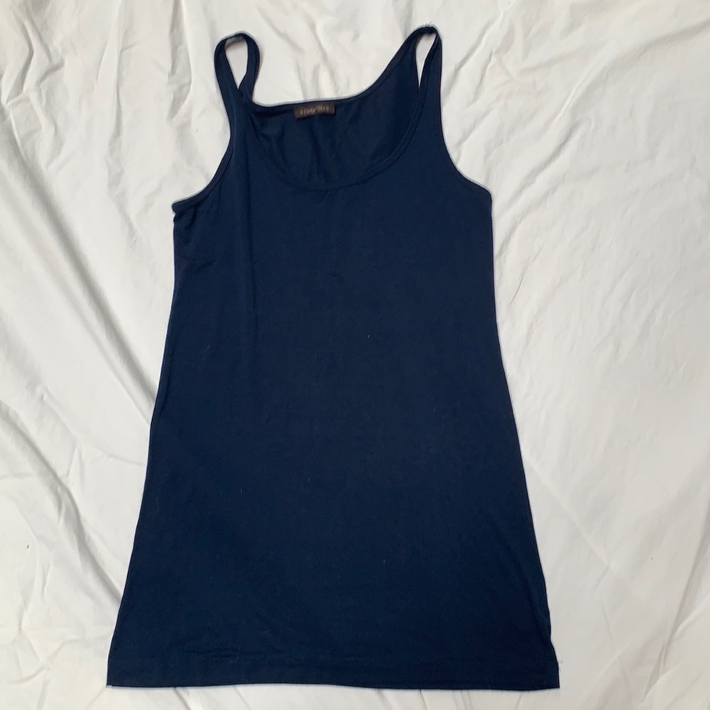 navy blue tank top